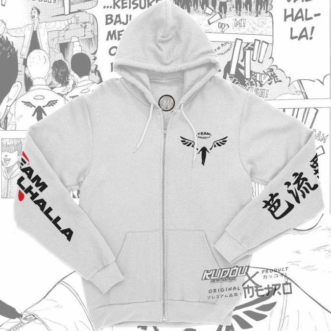 jaket Zipper anime Valhalla Tokyo Revengers Size S M L XL XXL