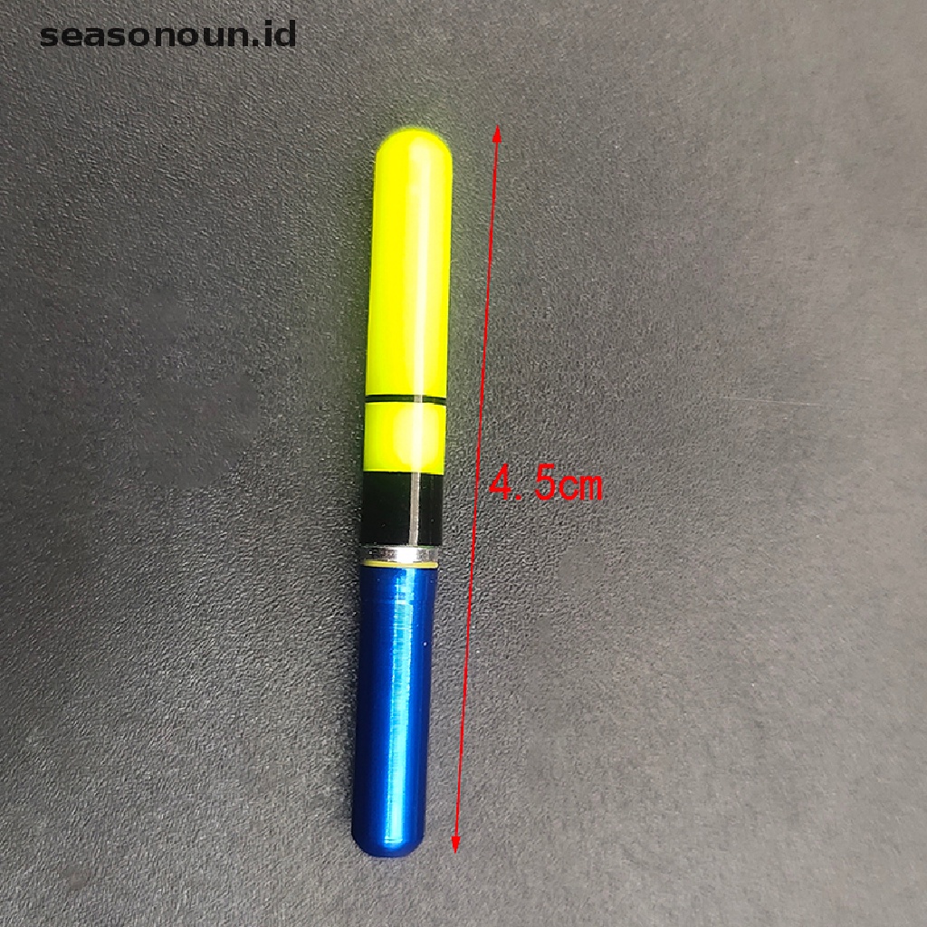 (seasonoun) 2pcs Stik Lampu LED Apung Luminous Untuk Memancing Malam Hari