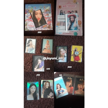 Photocard Album Joy Red Velvet