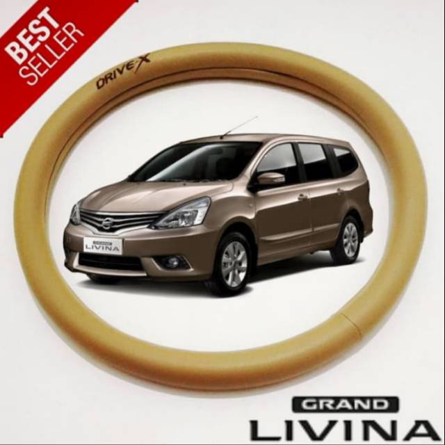 Sarung Stir Cover Setir pelindung ster mobil grand Livina Grand Livina cream