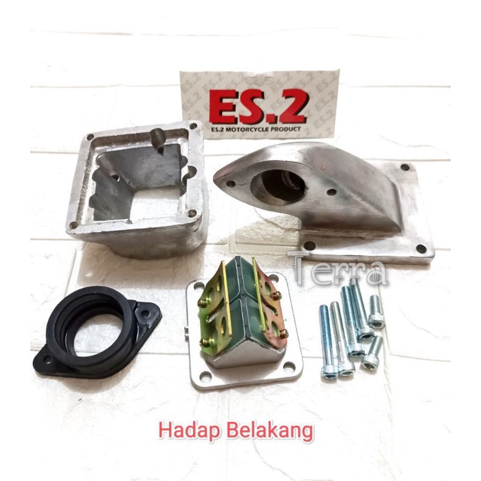 ES.2 Intake Intek Manipol Manifold Kodok F1ZR Hadap Depan Hadap Belakang plus Membran RXZ ES.2 Origi