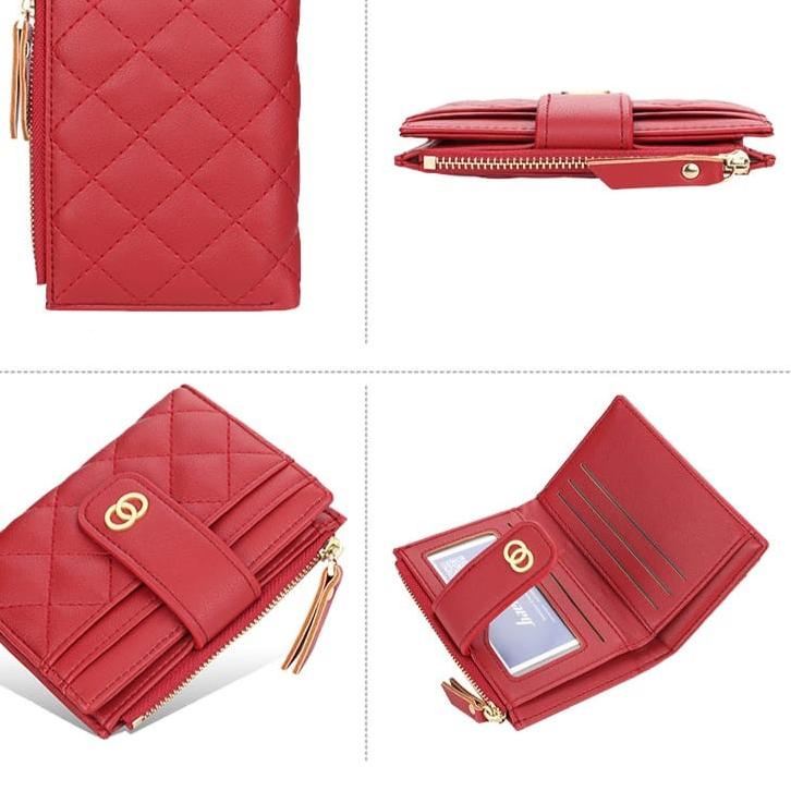 Gratis Ongkir (fjp-655) DOMPET LIPAT WANITA BAELLERRY ORIGINAL KULIT MINI KARTU KECIL KOIN IMPORT