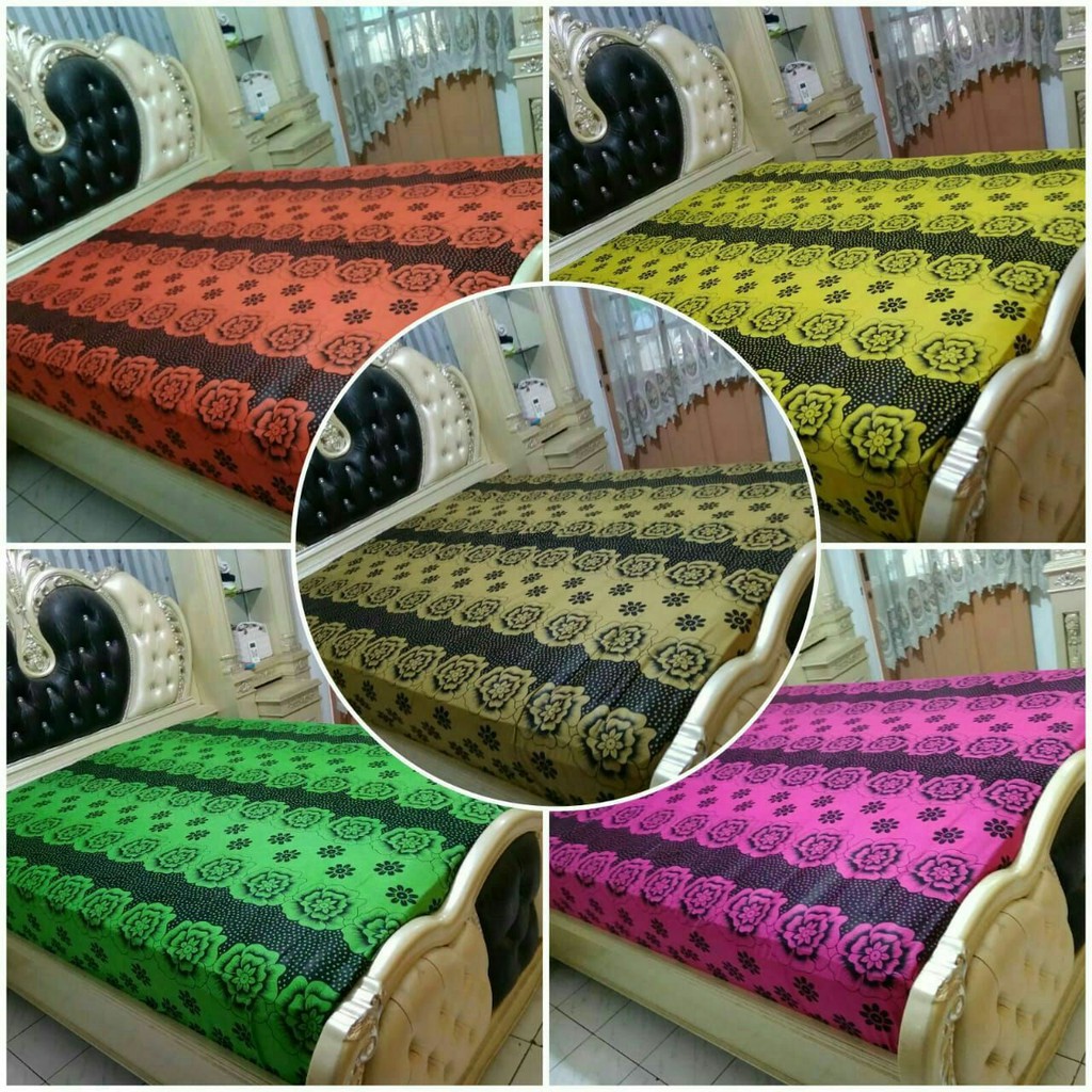 Sprei Katun motif batik print