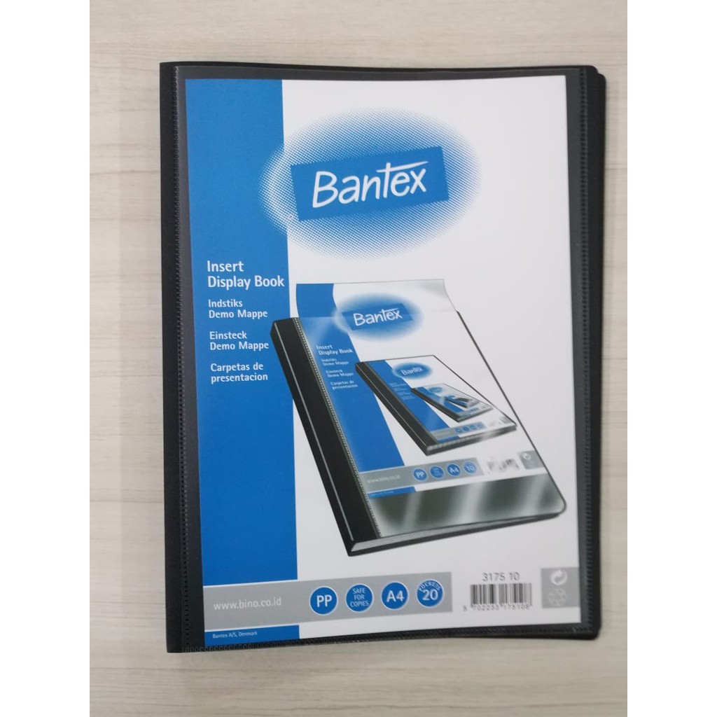 

Map Dokumen Keeper Clear Holder Display Book BANTEX 3175 10 A4/20 BLACK 09313175