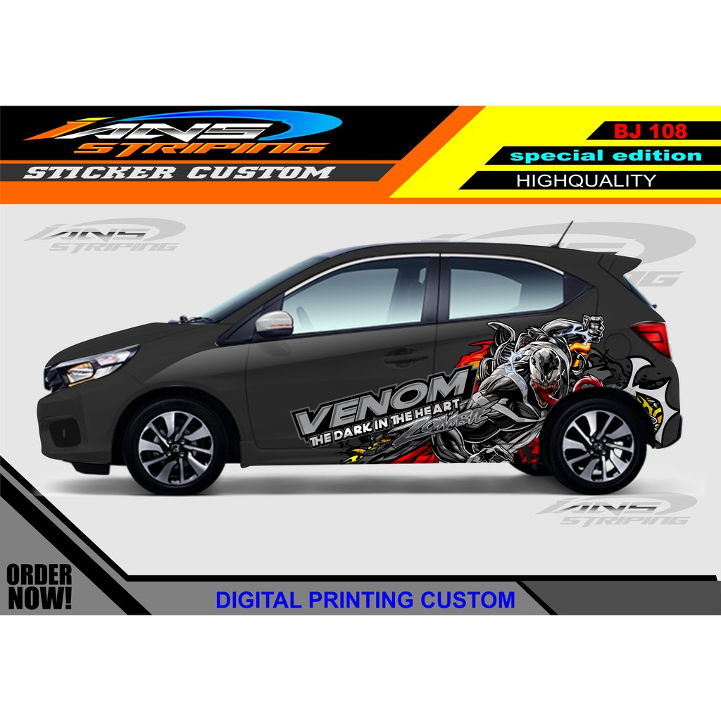 STICKER MOBIL BRIO, JAZZ / STICKER MOBIL /DECAL STICKER MOBIL / STIKER JAZZ, AGYA, AYLA