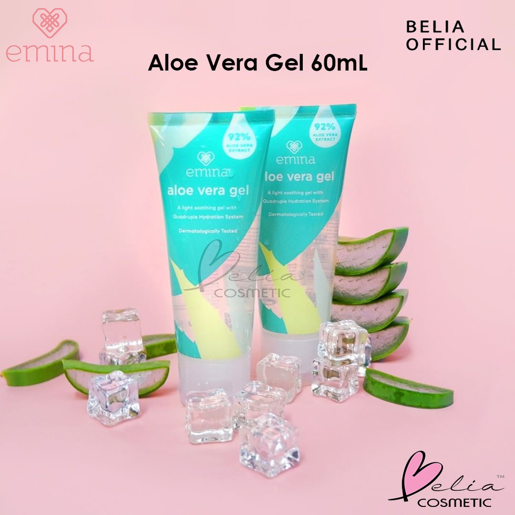 ❤ BELIA ❤ EMINA Aloe Vera Series Gel &amp; Face Mist 60mL | emina lidah buaya gel pelembab spray wajah