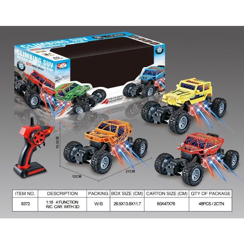 mobil R/C suv climbing off road