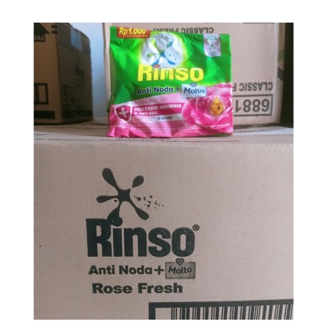 RINSO BUBUK SACHET RP1000 / 1 RENCENG ISI 6 PCS