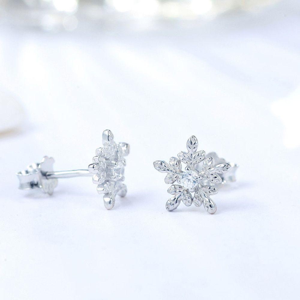 Preva Wanita Anting Tusuk Wanita Perhiasan Pesta Pernikahan Simple925 Sterling Silver