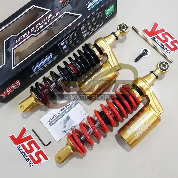 Shock YSS G Plus Smooth 4G Gold Series 330mm Honda Click Vario 125 150 Beat FI Scoopy FI