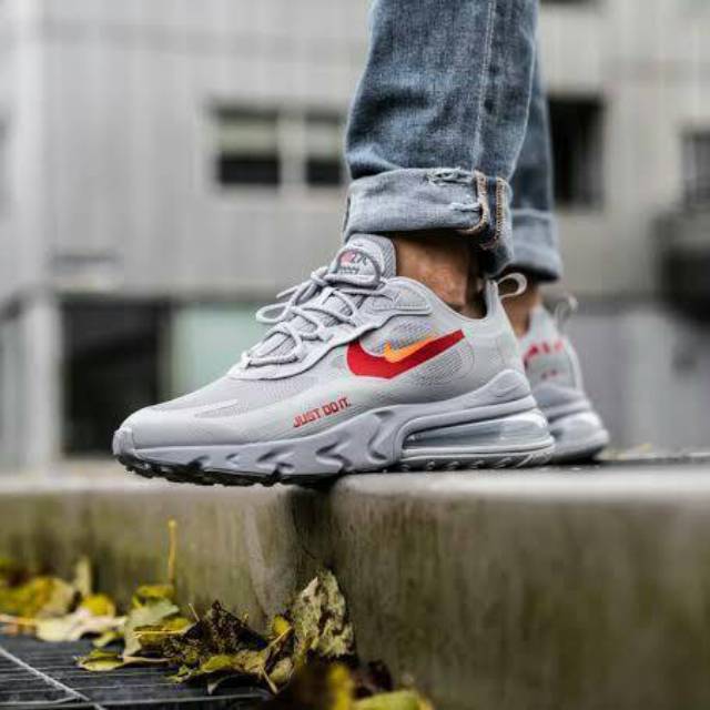 nike air max 270 react just do it grey