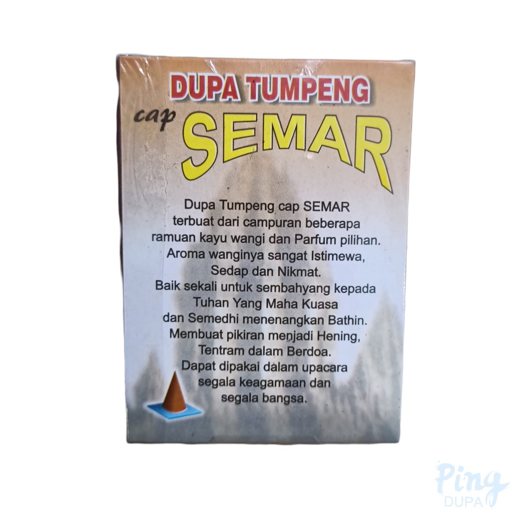 Dupa Semar Tumpeng  Merah Pesanan Khusus Hio Stanggi Ki Lurah Badranaya Aroma Wangi Bunga Sedap Malam Alami isi 10 Biji