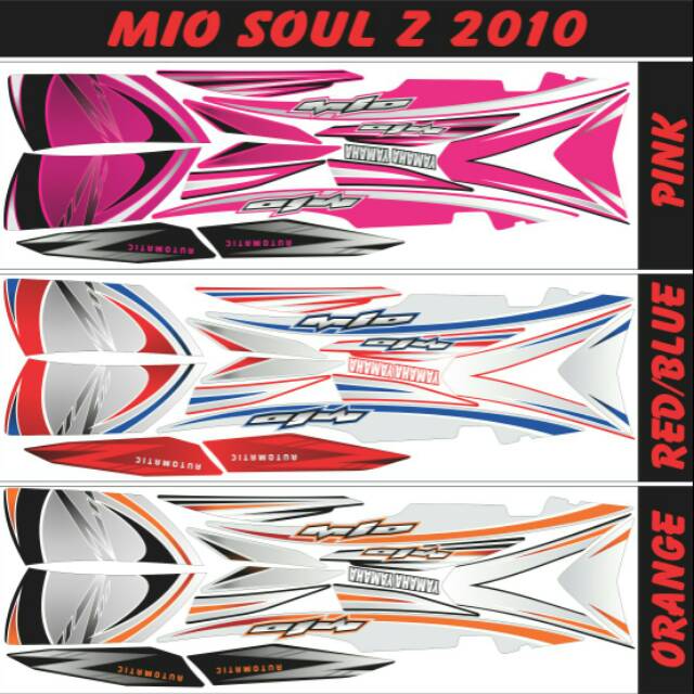 Striping Mio Soul Z 2010. Mio Soul MX 2010