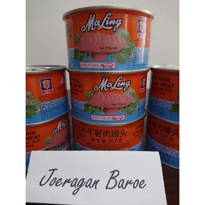 

2 Kaleng besar Maling TTS / Gulong pork luncheon meat