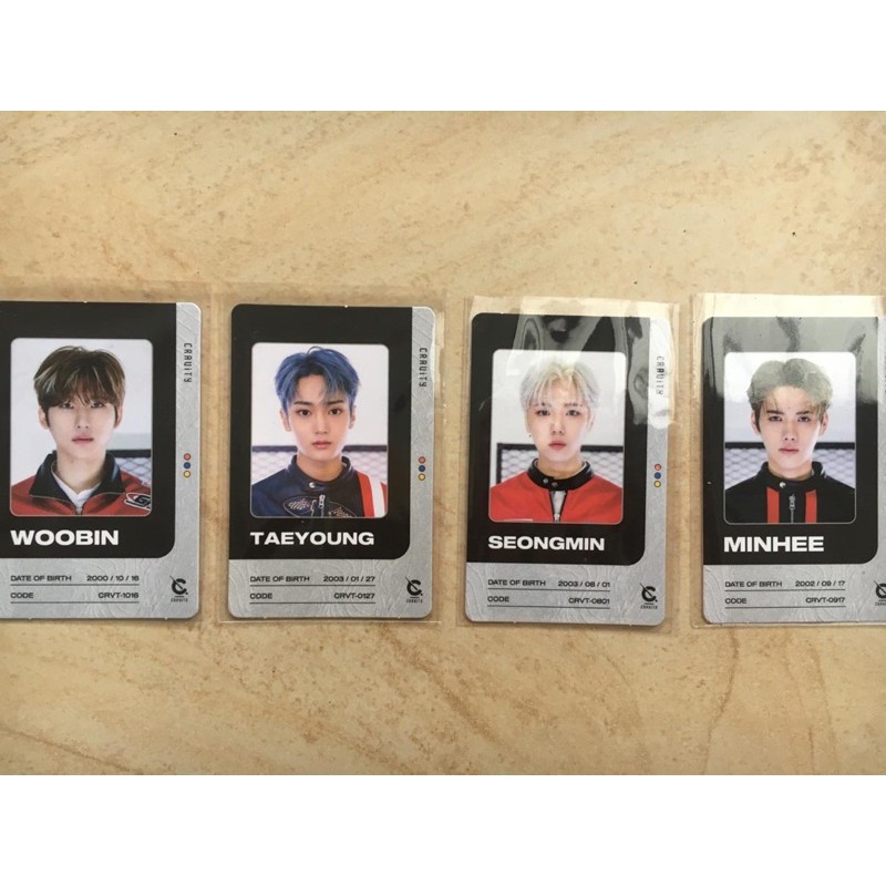 ID CARD CRAVITY (MINHEE WOOBIN TAEYOUNG SEONGMIN)