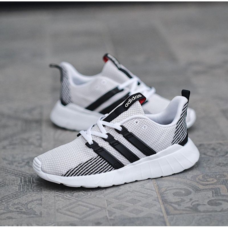 ADIDAS QUESTAR FLOW WHITE BLACK