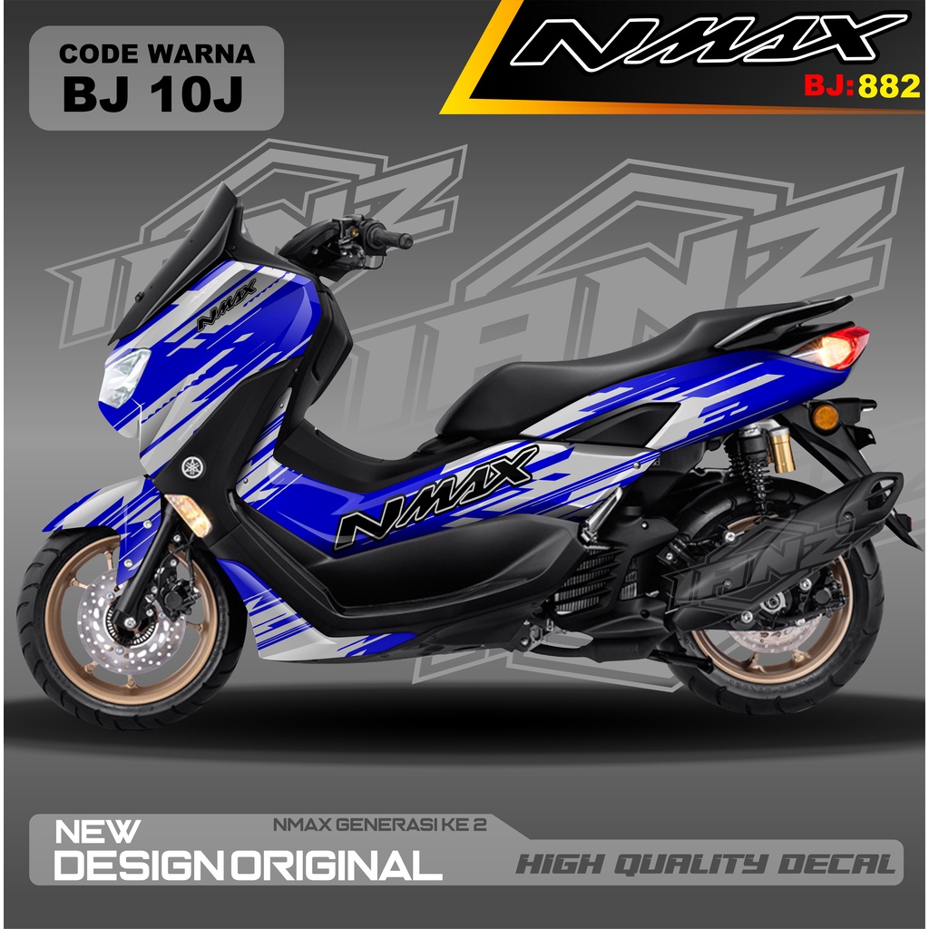 DECAL STICKER NEW NMAX FULL BLOK MOTOR / DECAL FULL BODY NMAX / DECAL STIKER FULL BODY NMAX / STIKER DECAL NMAX TERBARU