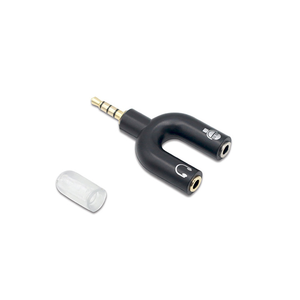 2 in 1 Adapter Konverter Splitter Audio Jack 3.5mm Male Ke Female Untuk Mikrofon