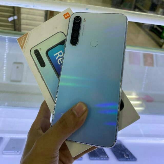 Jual HP Handphone Second Seken Xiaomi Redmi Note 8 Ram 4/64gb Fullset Mulus No Minus Murah