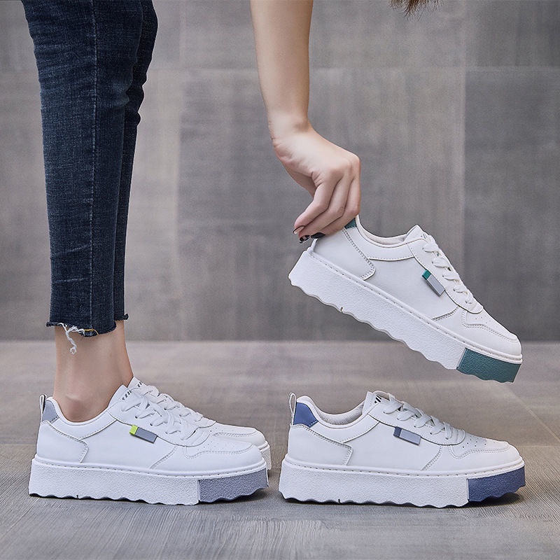 Sneakers Wanita Import Sepatu Sneakers Temali Sepatu Basic Putih Kece Korean Style