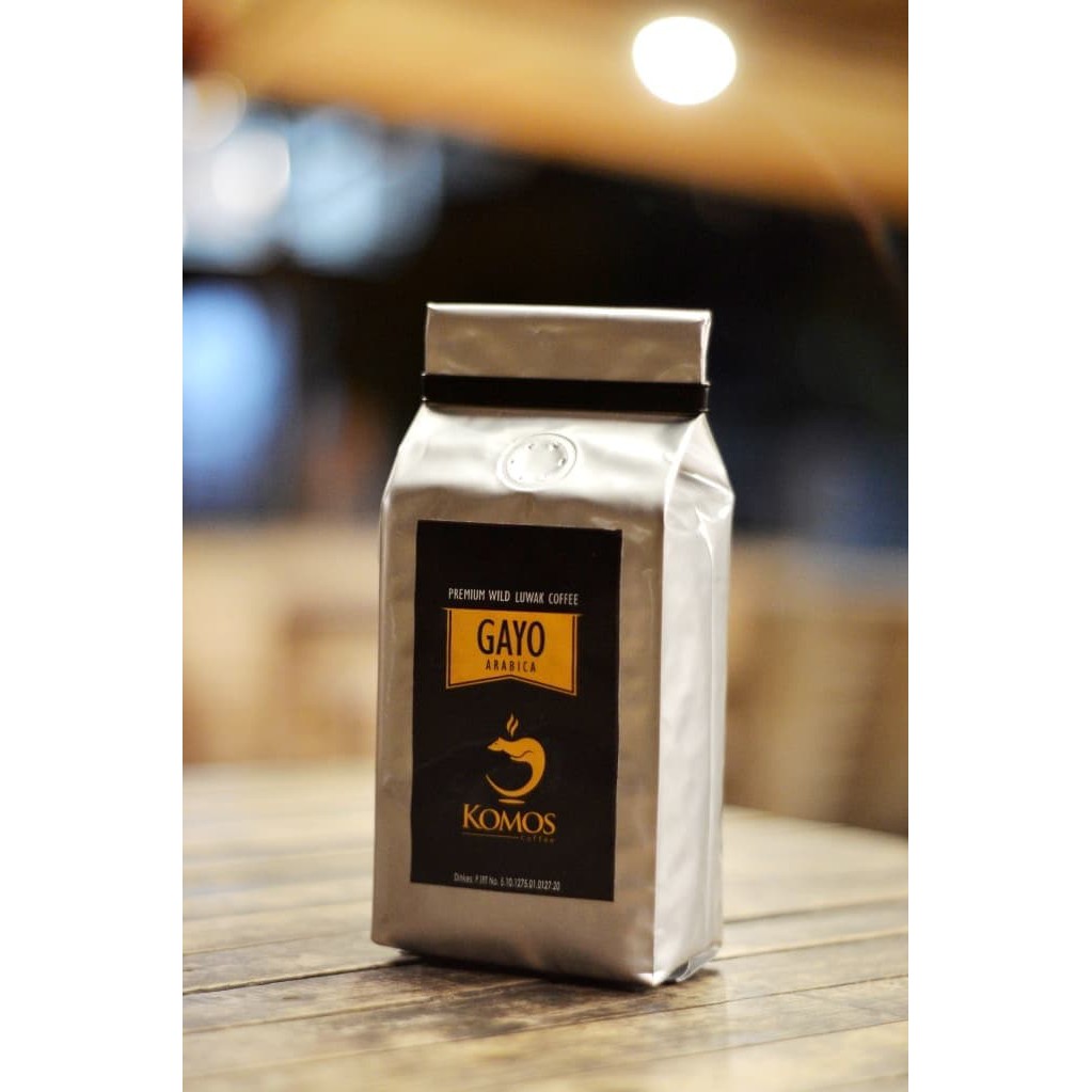

Kopi Luwak Liar Arabica Gayo 250gr Ground/Roasted Bean Komos Coffee - kkp437