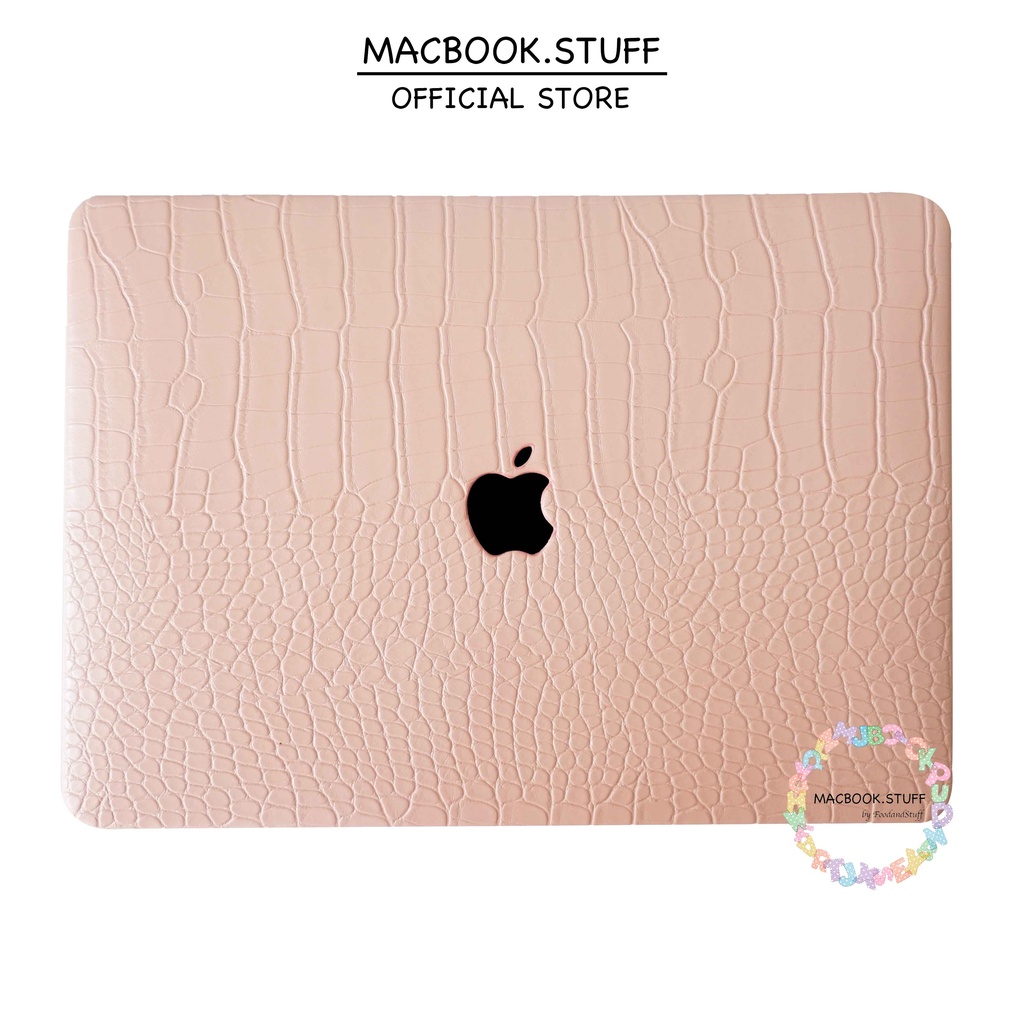 MACBOOK CASE CROCODILE KULIT LEATHER BUAYA CROCO BABYPINK NEW AIR PRO 11 12 13 14 15 16 INCH NON /  WITH CD ROOM / TOUCHBAR / TOUCH ID / M1 M2 Max 2020 2021 2022