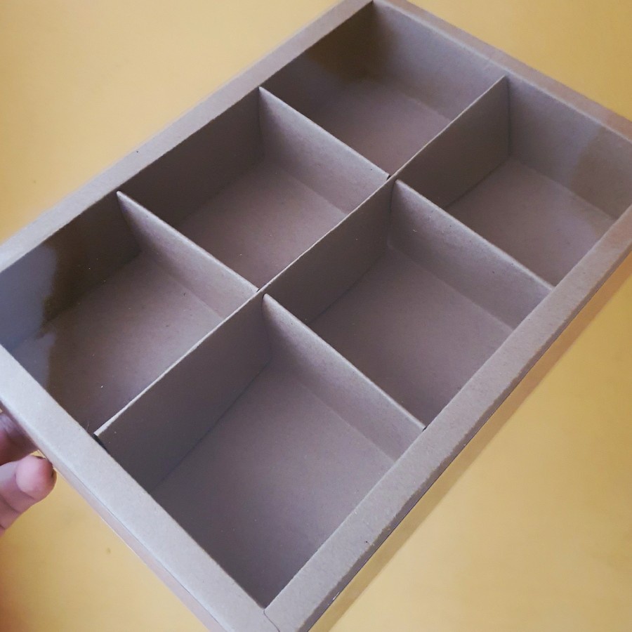 

Kotak Dus Mika Polos Box Eggtart Dus Sekat 6 Kardus Box Pie Kotak Packaging Dus Hampers Mika Polos