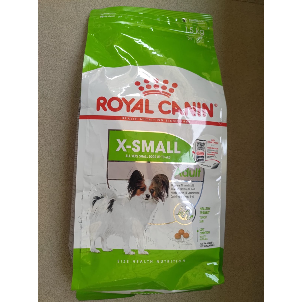 Royal Canin Xsmall Adult Dog Food Freshpack 1.5kg