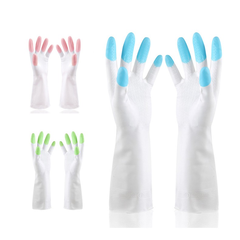 Sarung Tangan Karet Cuci Piring Anti Air Rubber Glove Silicon