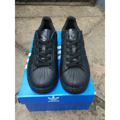 Jual Jual Adidas Superstar Foundation Full Black Original Limited | Shopee Indonesia