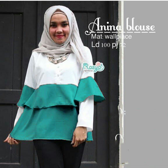 HOPYLOVY SALE - Blouse Wanita model lengan Trompet Anina