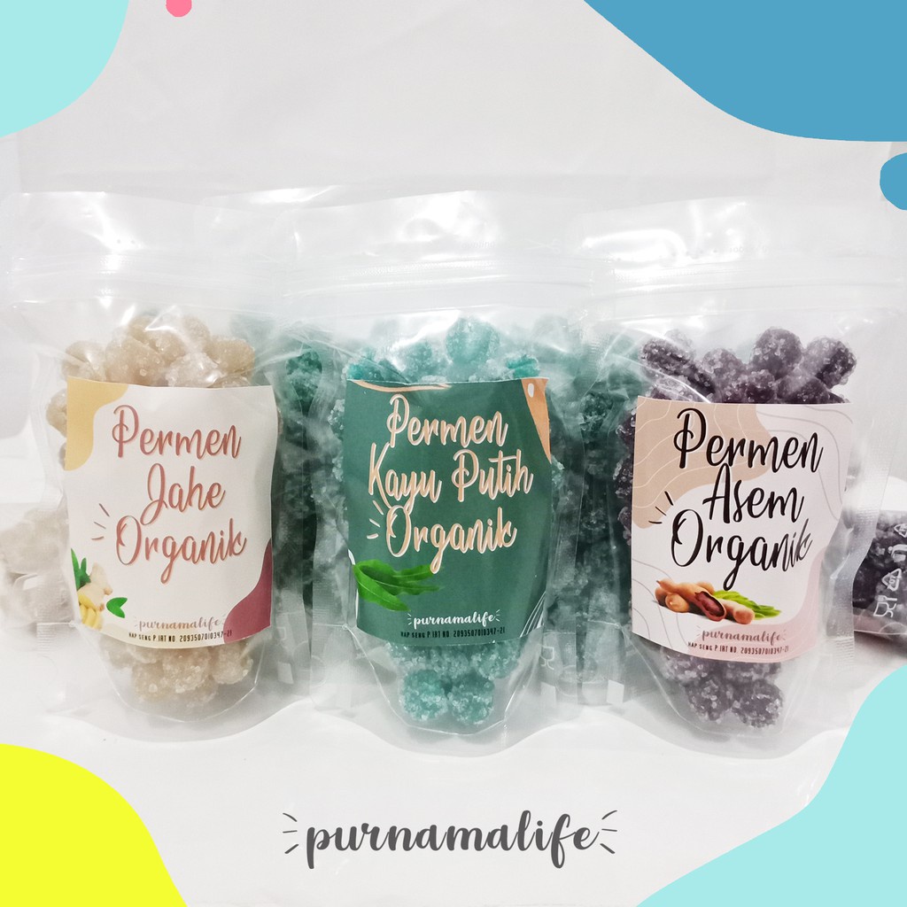 

Terlaris | Purnamalife - Permen manisan Jahe Organik Permen 100gr isi kurang lebih 60 butir