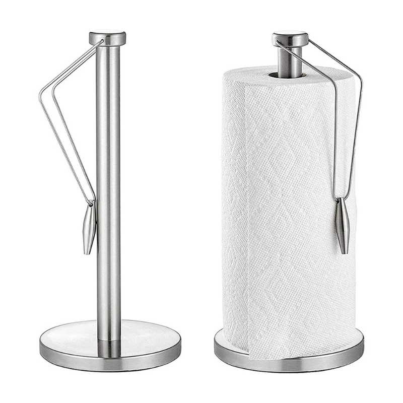 Gro Stand Holder Tissue Gulung Bahan Stainless Steel Untuk Meja