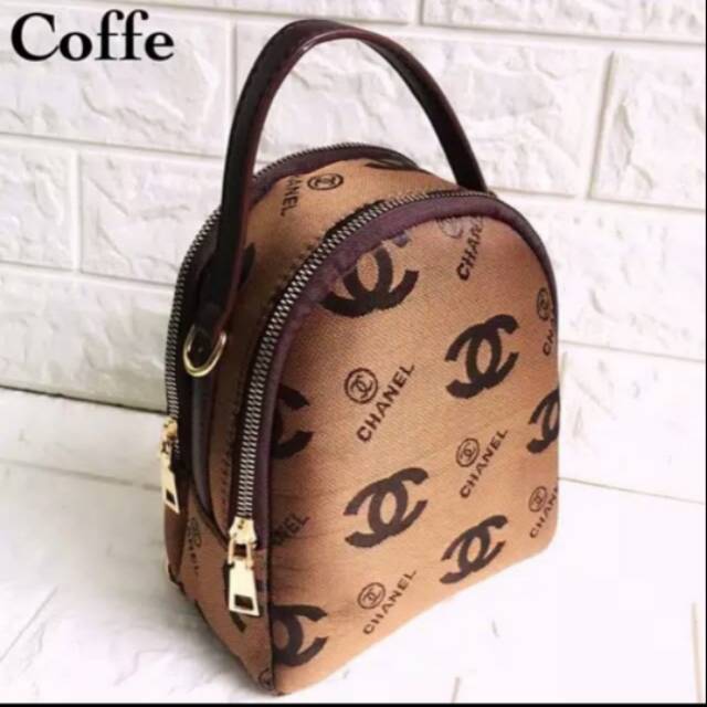 New Tas Wanita Import Tas Chanel Canvas Multifungsi