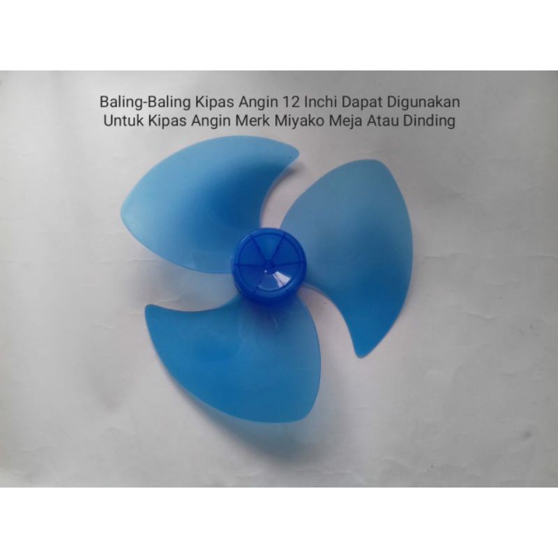 Baling-Baling Kipas Angin 12&quot; Inci Inch Inchi Merk Miyako Meja Duduk Dinding Tembok Wall Fan