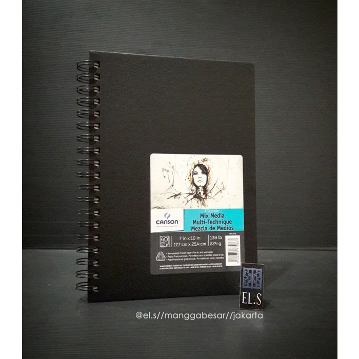 

Sketsagambar- Canson Mix Media Art Book - 177X254 -Buku-Gambar-Sketsa.