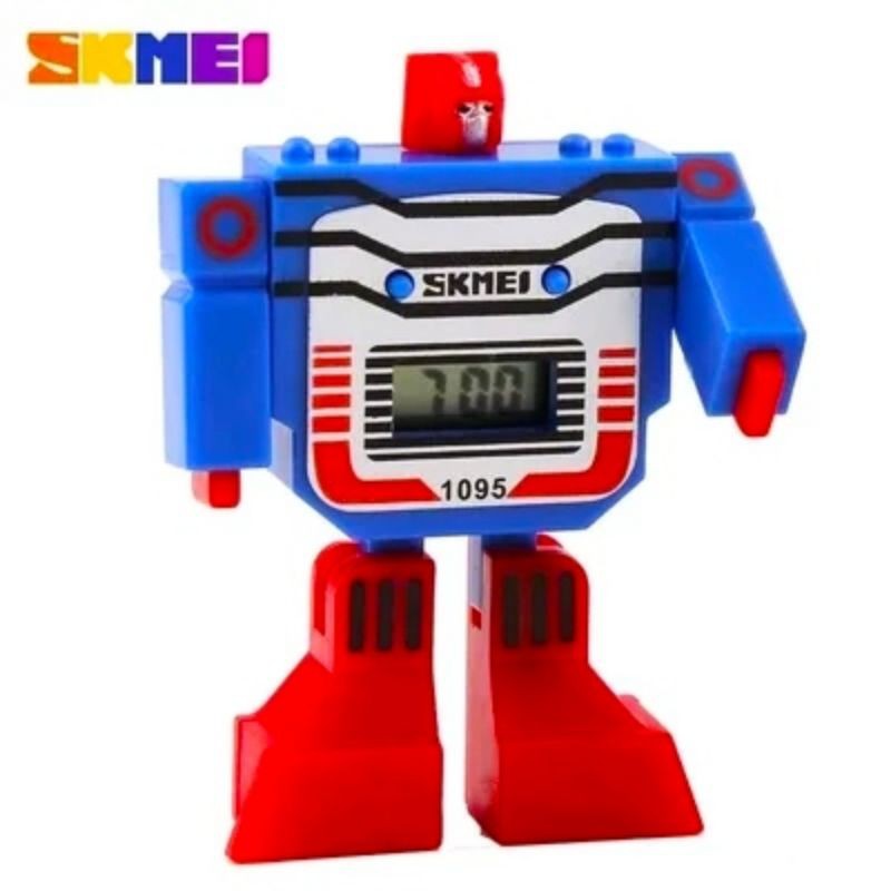 Jam Tangan Anak SKMEI Robot Transformer Hadiah Kado Unik