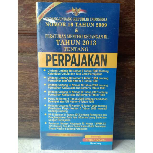 

Buku Tentang UU & Peraturan Menteri Keuangan RI