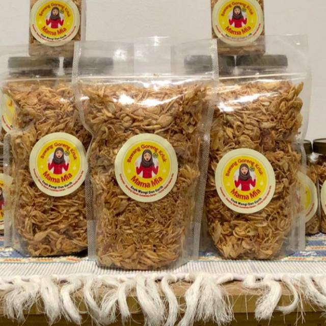 

Bawang goreng Sumenep 100% Asli Mama Mia 250 gr Pouch