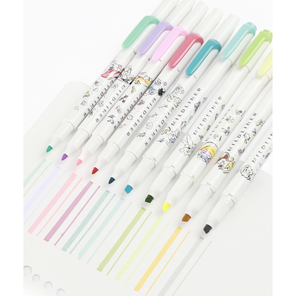 

mdn Japan Zebra Mildliner WKT12 Disney Princess Limited Edition