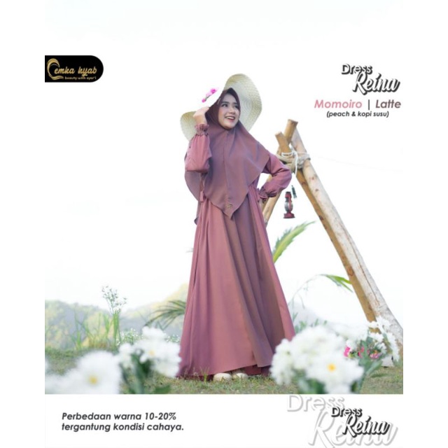 REINA SET GAMIS + KHIMAR BY EMKA HIJAB