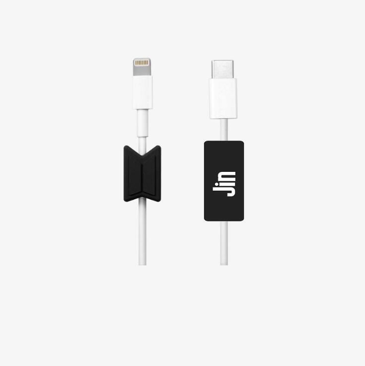 2pcs / Set Cover Pelindung Kabel Data / Charger / Earphone Desain Bts