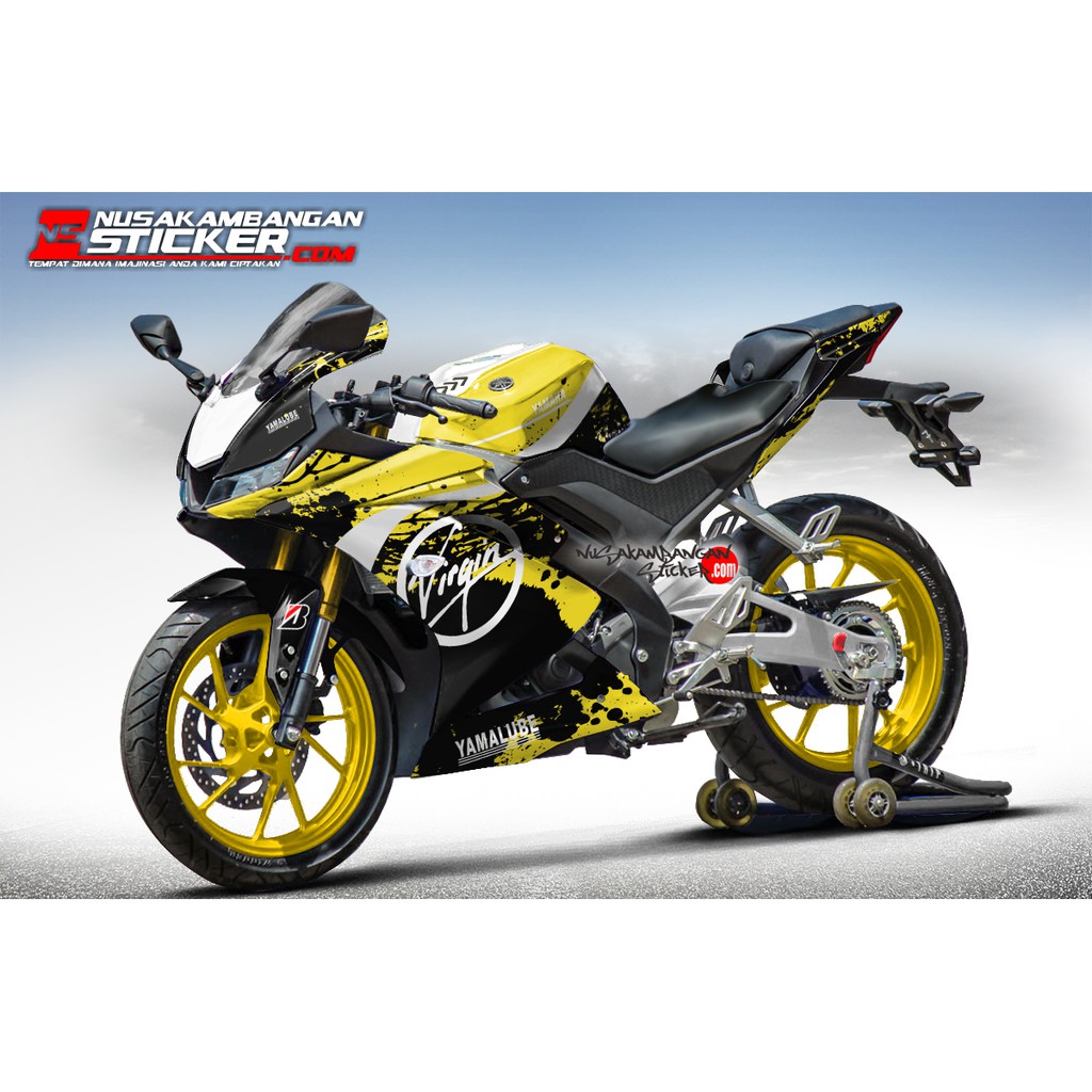 Decal Stiker R15 V3 VVA 155 - Virgin kuning Sticker Full Body
