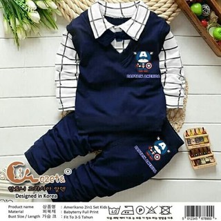  BAJU  SETELAN ANAK  LAKI  LAKI  COWOK SET USIA  IMPORT TAHUN  