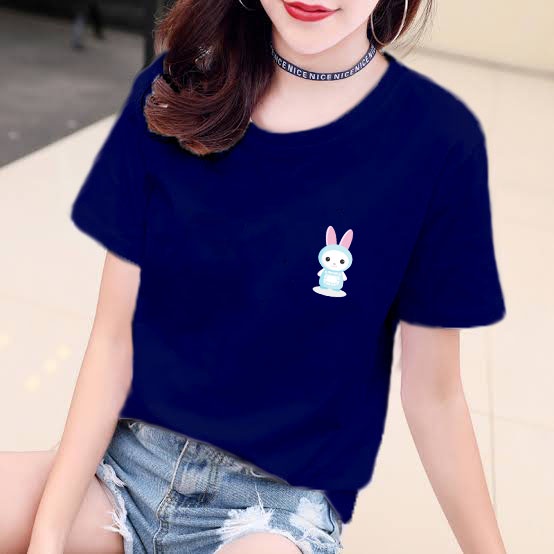 YOURSTYLE1119 - KAOS CUTE BUNNY BAJU KAOS WANITA DISTRO UNISEX OVERSIZE JUMBO KEKINIAN TERLARIS