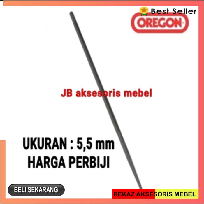 KIKIR BESI BULAT 8" merk OREGON / KIKIR BESI LINGKARAN BESAR 5,5 mm (perbiji)