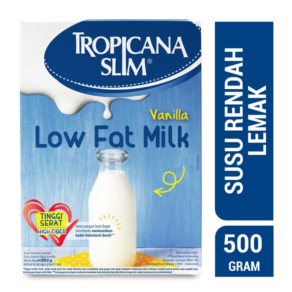 

PROMO TROPICANA SLIM MILK LOW FAT VANILLA 500GR TERMURAH