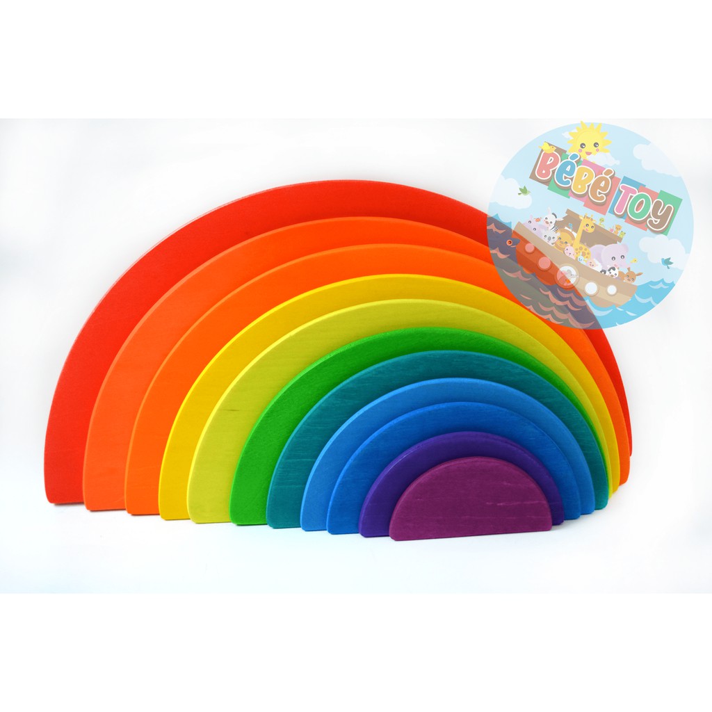 Rainbow Semi Circle Wooden Toys