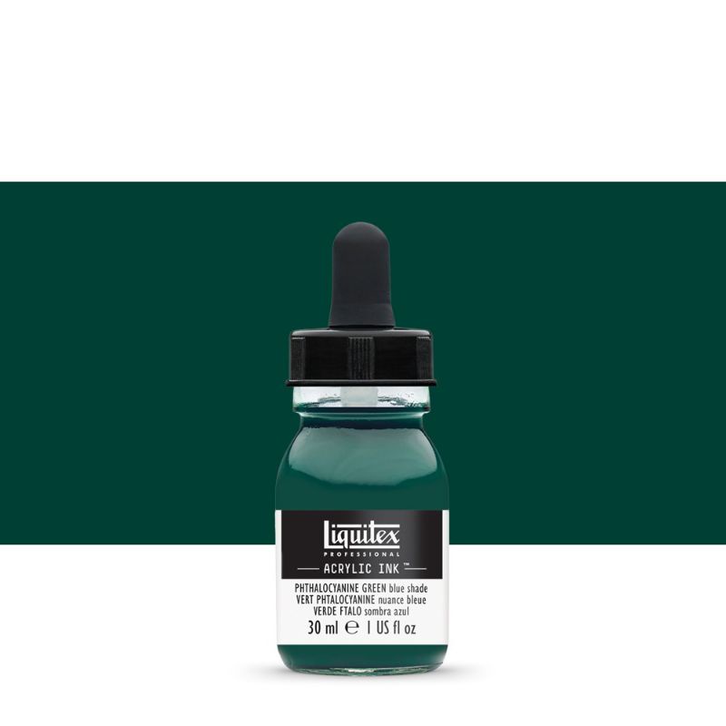 

ACRYLIC INK 30 ML PHTHALOCYANINE GREEN blue shade LIQUITEX PROFESSIONAL