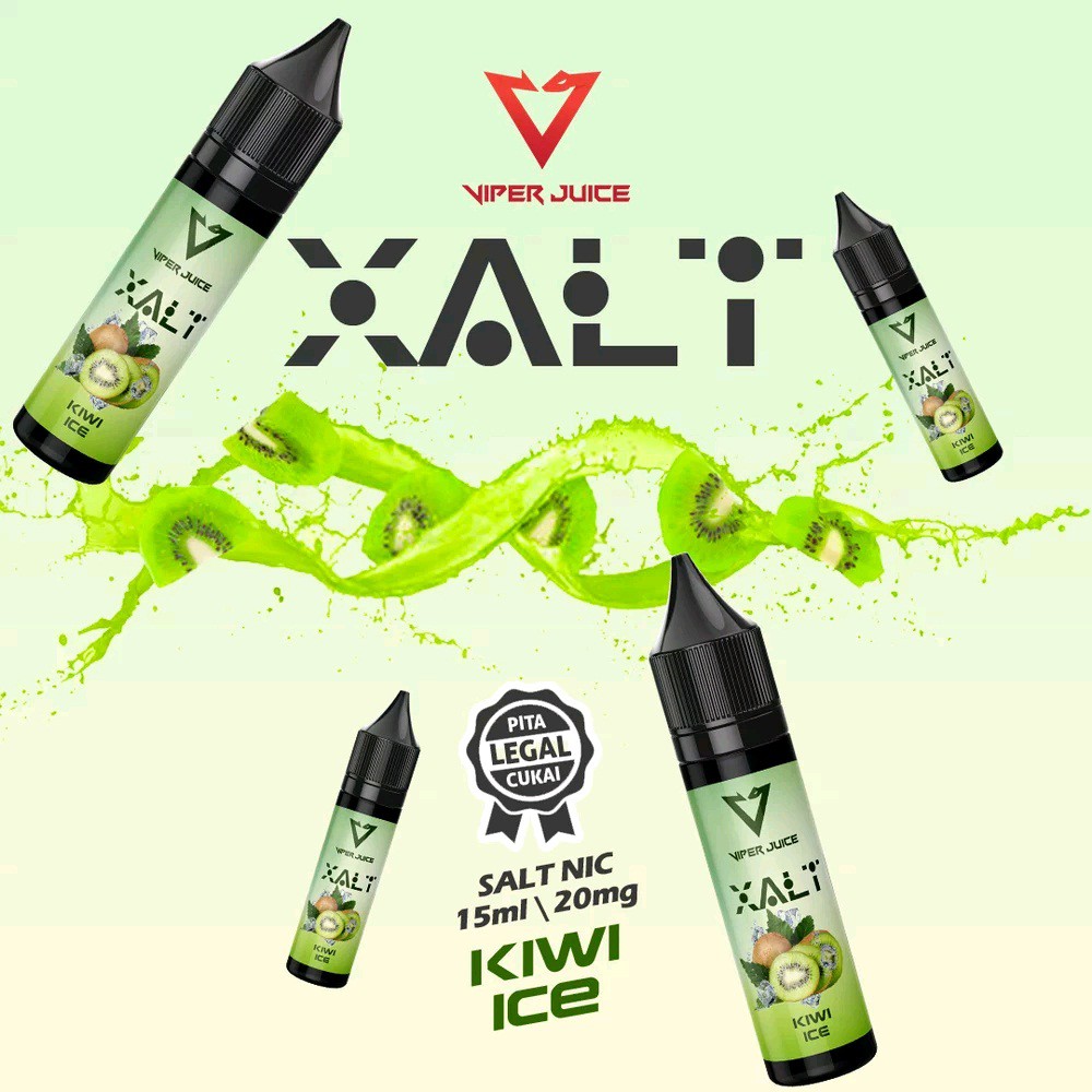 Jual Liquid Salt Nic Viper Juice Kiwi Ice Liquid Saltnic Khusus Pod